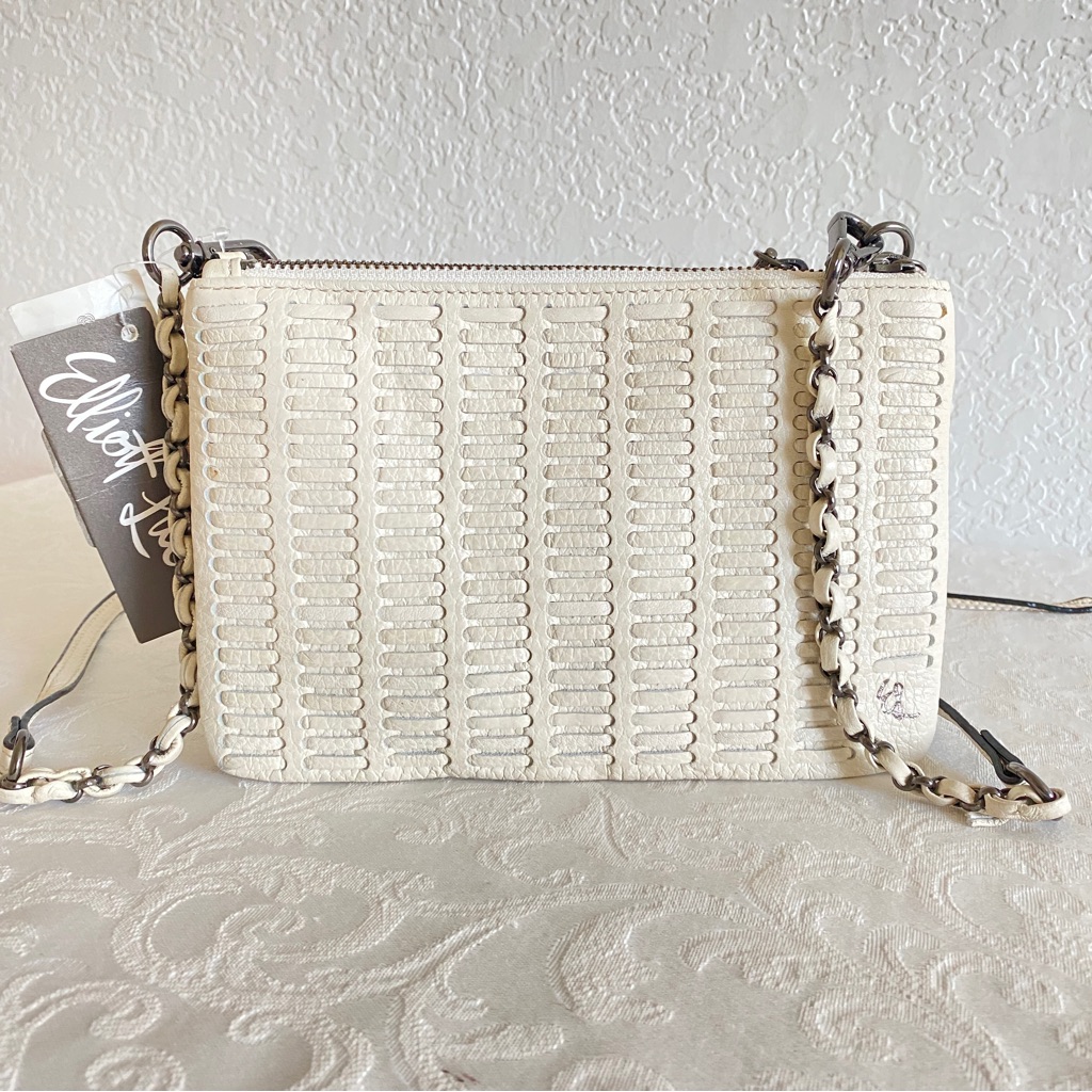 Elliott Lucca Ivory Woven Trio Bag